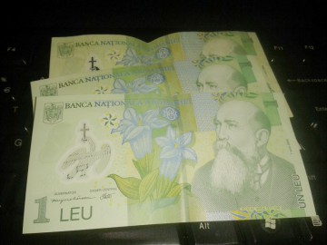 Moneda naţională s-a apreciat în raport cu euro şi dolarul